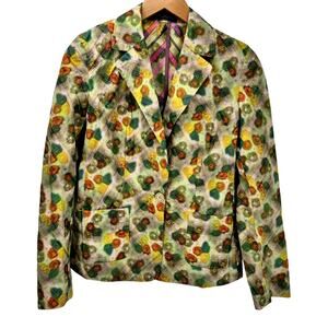 Piazza Sempione Blazer Womens US 6 IT 42 Abstract Artsy Jacket Art to Wear
